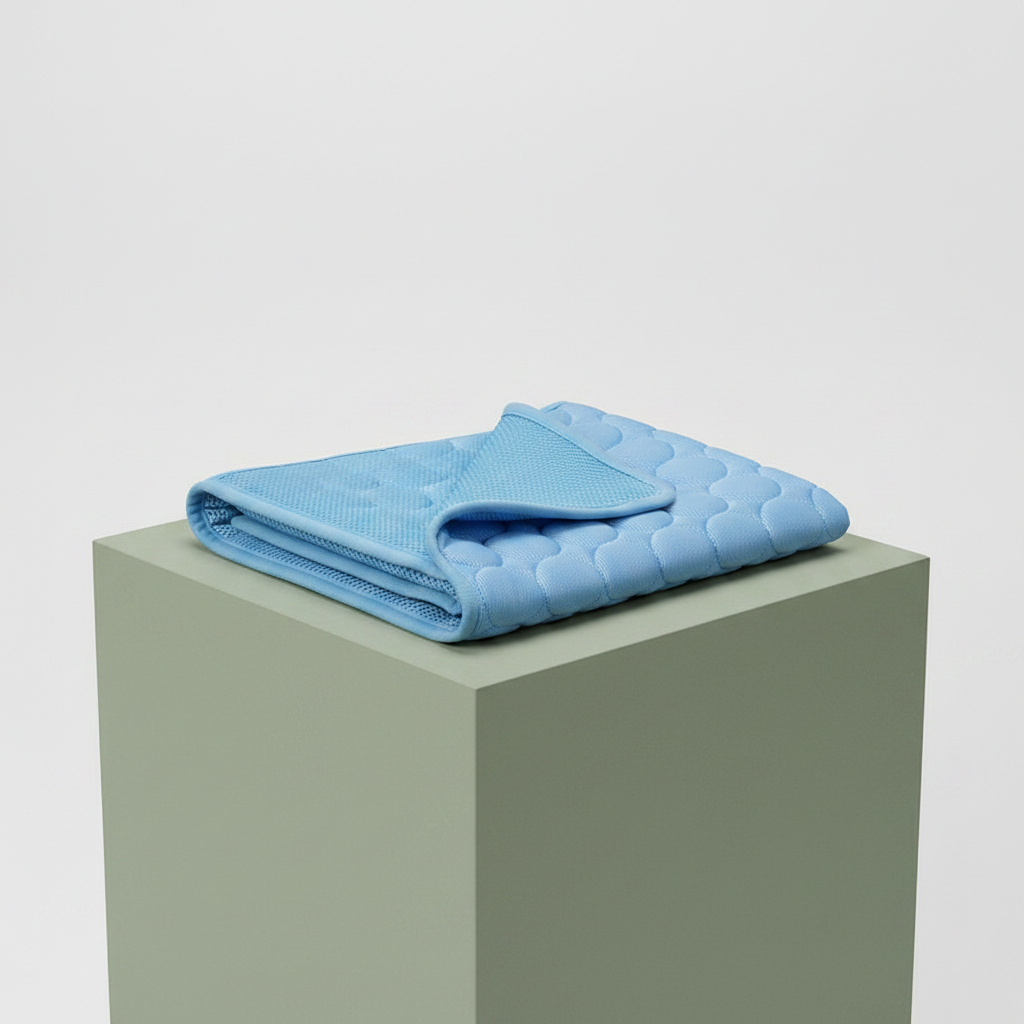 Light blue cooling mat